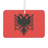 Luftkühler mit Flagge Albaniens Autolufterfrischer (Vorderseite)