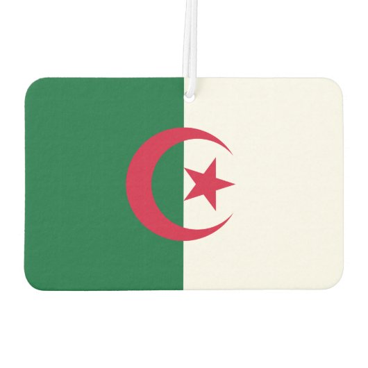 Luftkühler mit Flagge Algeriens Autolufterfrischer (Rückseite)