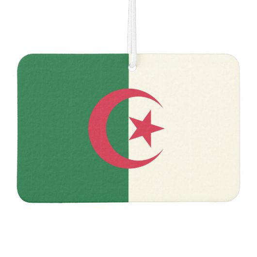 Luftkühler mit Flagge Algeriens Autolufterfrischer (Vorderseite)