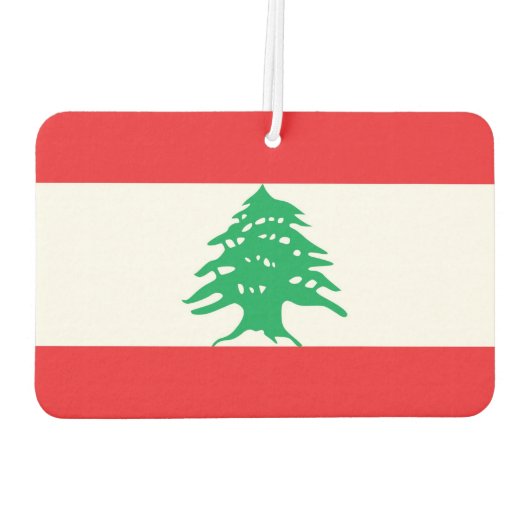 Luftkühler mit Flagge im Libanon Autolufterfrischer (Rückseite)