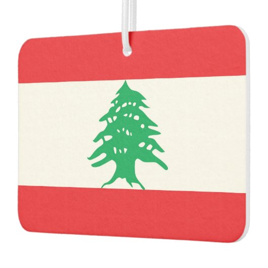 Luftkühler mit Flagge im Libanon Autolufterfrischer (Links)