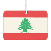 Luftkühler mit Flagge im Libanon Autolufterfrischer (Vorderseite)