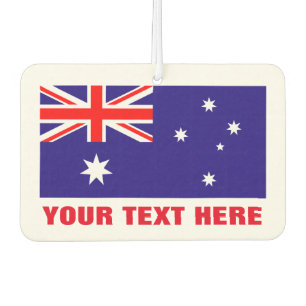 Luftkühler unter australischer Flagge Autolufterfrischer