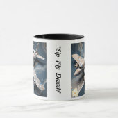 "Luftkunst: Der marmorinfundierte Jet" Tasse (Zentrum)