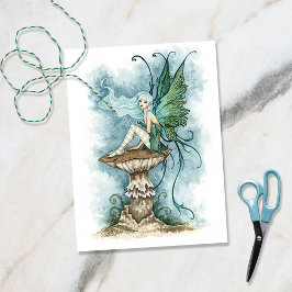 Luftlage auf einem Pilz Seidenpapier