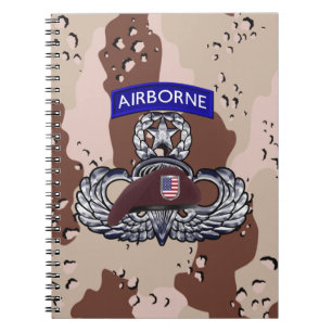 Luftlandefallschirmjäger Desert Storm Notizblock