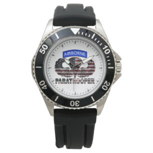 Luftlandefallschirmspringer Armbanduhr