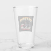 Luftlandefallschirmspringer Flammende Sprungflügel Glas (Rückseite)