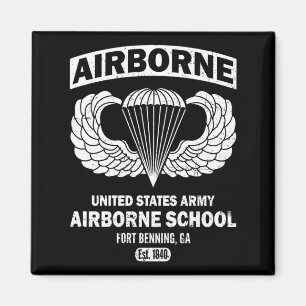 Luftlandeschule Fort Benning Est 1940 Fallschirmsp Magnet