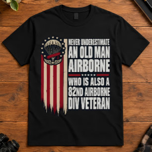 Luftlandeveteran Alter Mann Luftlandedivision Zita T-Shirt
