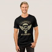 Luftlandeveteran Tri-Blend Shirt (Vorderseite voll)