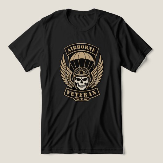 Luftlandeveteran Tri-Blend Shirt (Design Vorderseite)