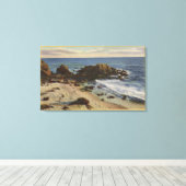 Luftlinie der Felsküste Leinwanddruck (Insitu (Holzboden))