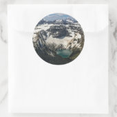 Luftlinie des Warderman Sees Runder Aufkleber (Tasche)