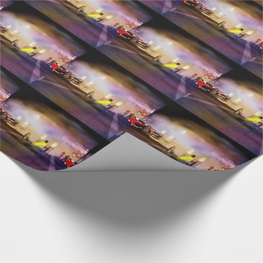 Luftlinie Dragway Tribut Geschenkpapier (Ecke)