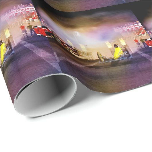 Luftlinie Dragway Tribut Geschenkpapier (Rolleneckpunkt)