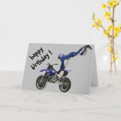 Luftmotocross-Geburtstag Karte (Gelbe Blume)