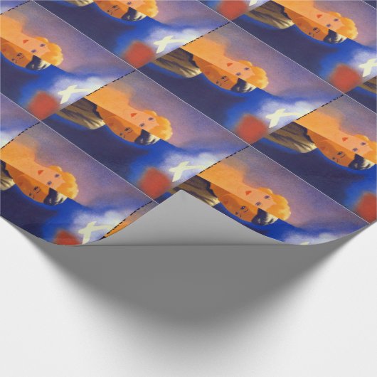 Luftorientierung Geschenkpapier (Ecke)