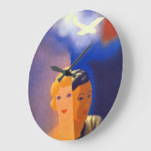 Luftorientierung Große Wanduhr (Winkel)