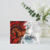 Luftpferde und Feuerpferde Postkarte (Stehend Vorderseite)