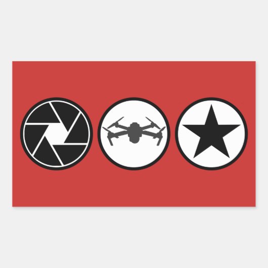 Luftphotograph DJI Mavic USA Rechteckiger Aufkleber (Vorderseite)