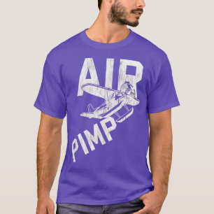 Luftpimp-Pilot Funny Distressed T-Shirt