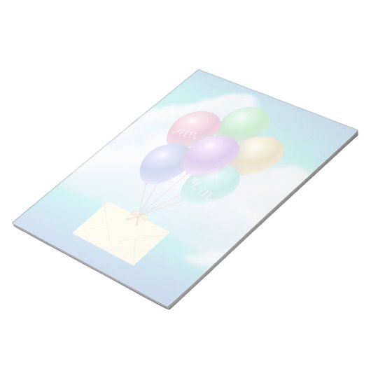 Luftpost - 11" x 8,5" Notepad Notizblock (angewinkelt)