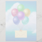 Luftpost - 8,5" x 11" Stationierblech (Vorderseite)