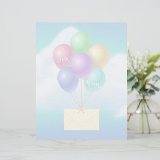 Luftpost - 8,5" x 11" Stationierblech (Stehend Vorderseite)