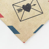 Luftpost an meine Tochter Fleecedecke (Ecke)