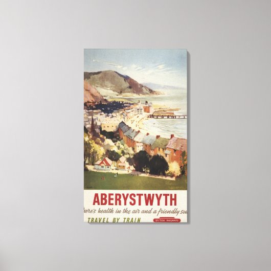 Luftpost Britische Eisenbahnplakat Leinwanddruck (Vorderseite)