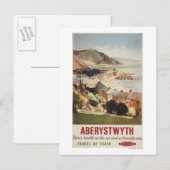 Luftpost Britische Eisenbahnplakat Postkarte (Vorne/Hinten)