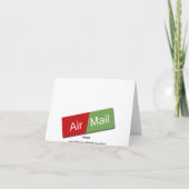 Luftpost-Feiertags-Foto-Weihnachtskarten Feiertagskarte (Rückseite)