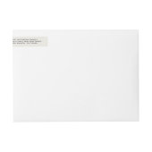 Luftpost | Ferien-Rücksendeadresse (Vorderseite)