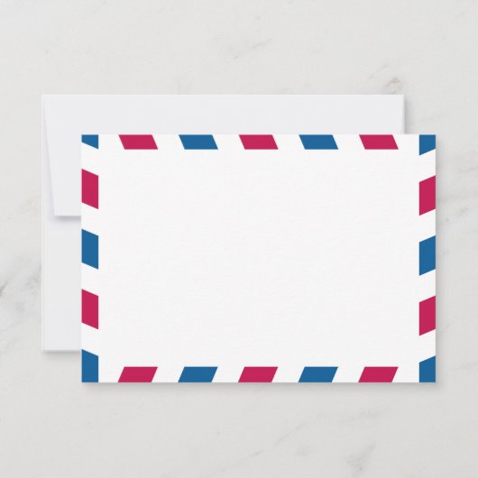 Luftpost | Hochzeit RSVP (Rückseite)