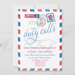 Luftpost Militär Umzug nach Hawaii Ankündigung