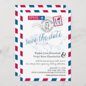 Luftpost New York und Italien Save the Date (Vorne/Hinten)