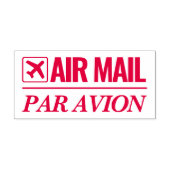Luftpost / Par Avion-Briefmarke Permastempel (Design)