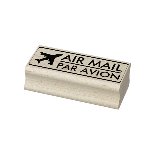 Luftpost - Par Avion (mit Flugzeug) Gummistempel (Stempel)