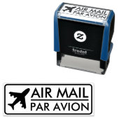Luftpost - Par Avion (mit Flugzeug) Permastempel (Beispiel)