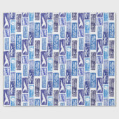 Luftpost / Par Avion - transparent Geschenkpapier (Flach)