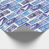 Luftpost / Par Avion - transparent Geschenkpapier (Ecke)