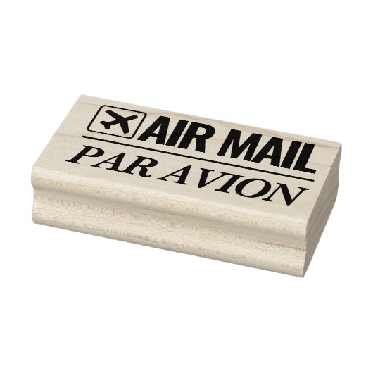 Luftpost / Par Avion Versand Briefmarke aus Holz Gummistempel (Stempel)