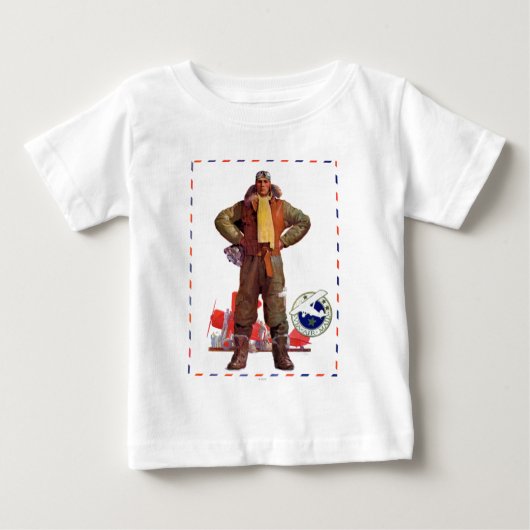 Luftpost-Pilot Baby T-shirt (Vorderseite)