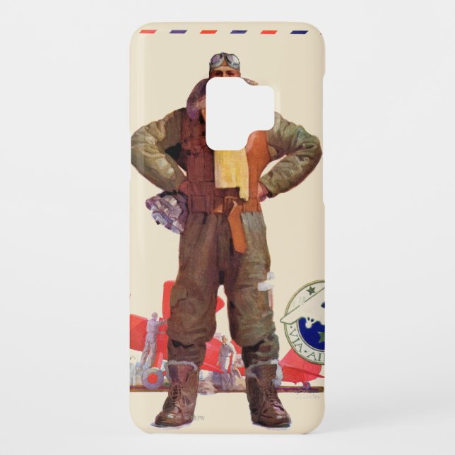 Luftpost-Pilot Case-Mate Samsung Galaxy Hülle (Rückseite)