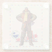 Luftpost-Pilot Glasuntersetzer (Rückseite)