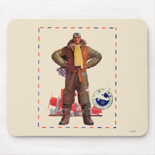 Luftpost-Pilot Mousepad (Vorne)