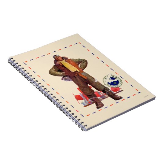 Luftpost-Pilot Notizblock (Rechte Seite)