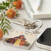 Luftpost-Pilot Schlüsselanhänger (Vorderseite rechts)