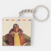 Luftpost-Pilot Schlüsselanhänger (Rückseite)